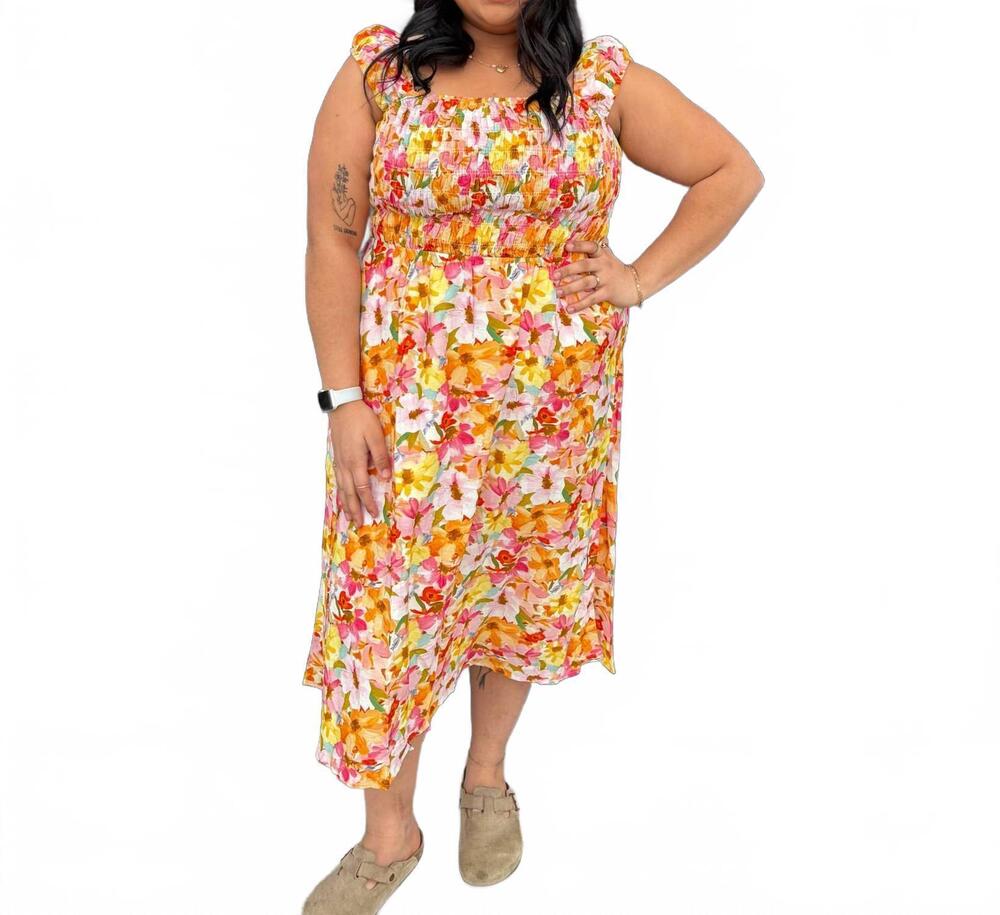 NEW HAYDEN LA springy floral dress - plus in multi color